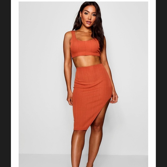 Bandage Skirt & Crop Top Co-ord Set - Picture 1 of 2